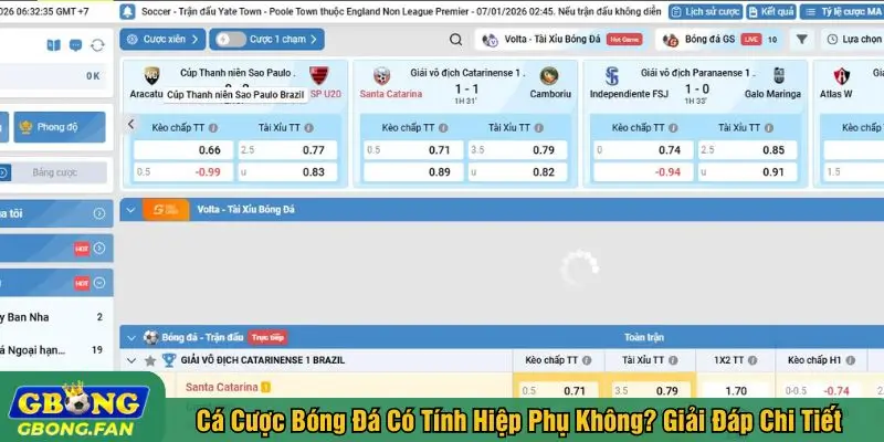 Cá cược bóng đá có tính hiệp phụ không