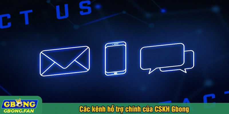 Các kênh hỗ trợ chính của CSKH Gbong