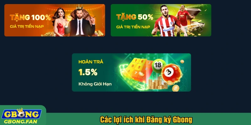 Các lợi ích khi Đăng ký Gbong