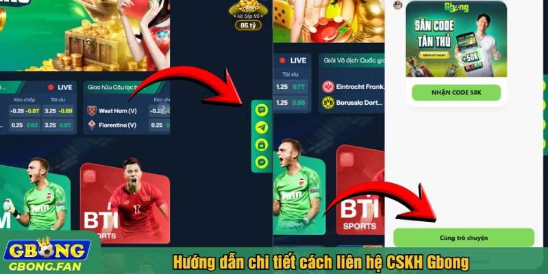 Hướng dẫn chi tiết cách liên hệ CSKH Gbong