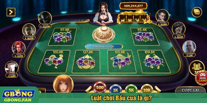 Luật chơi Bầu cua được thiết kế đơn giản