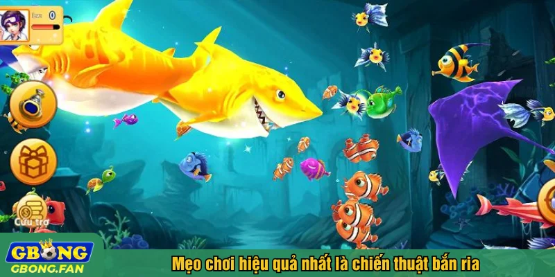 Mẹo chơi hiệu quả nhất là chiến thuật bắn ria